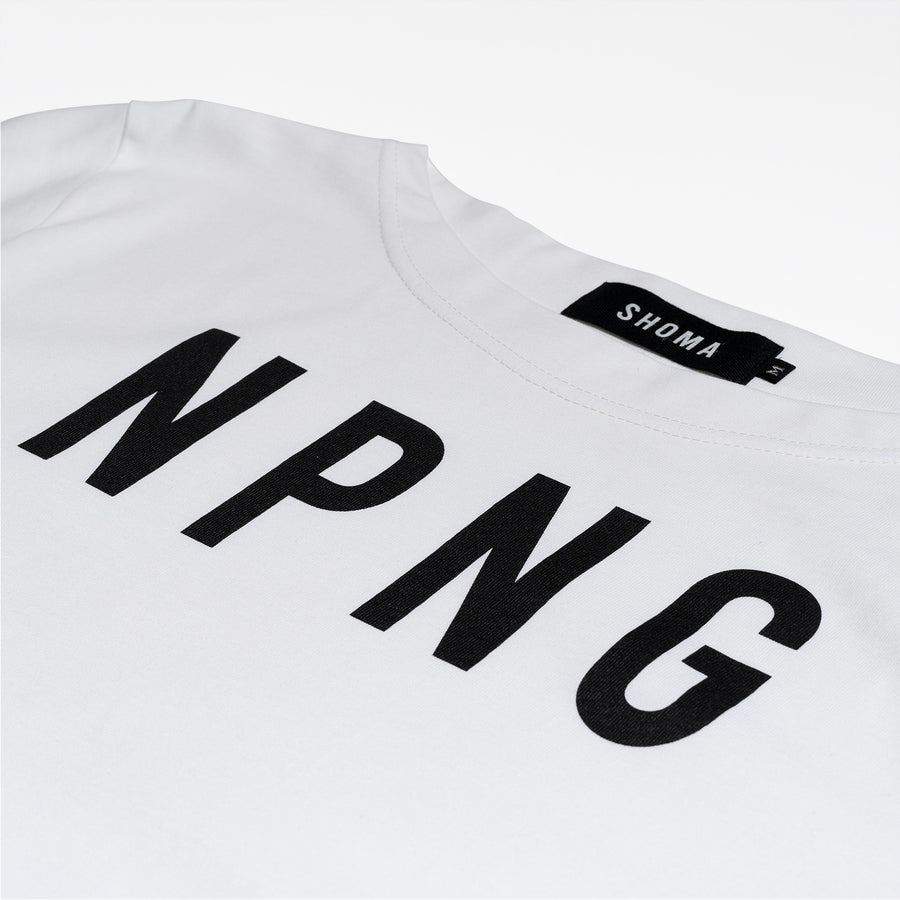 JERSEY BOAT NECK T［NPNG］- White