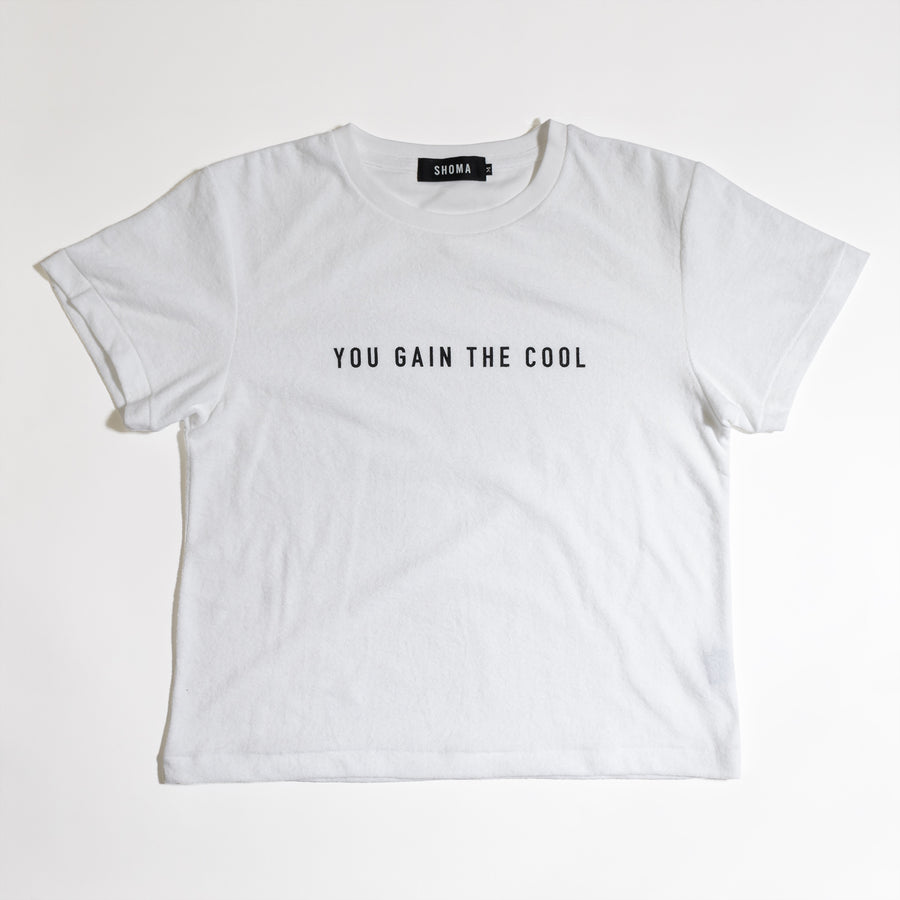 PILE CREW NECK T［YOU GAIN THE COOL］- White